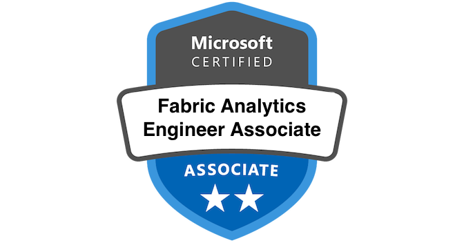 Microsoft Fabric Analytics Engineer Associate badge